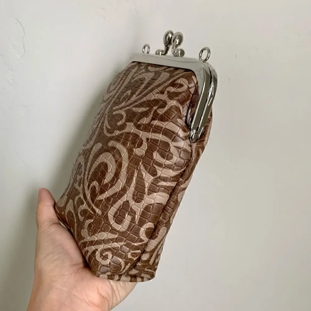 Handmade Genuine Embossed Leather Phone Case/Passport Holder/Pouch Travel Bag